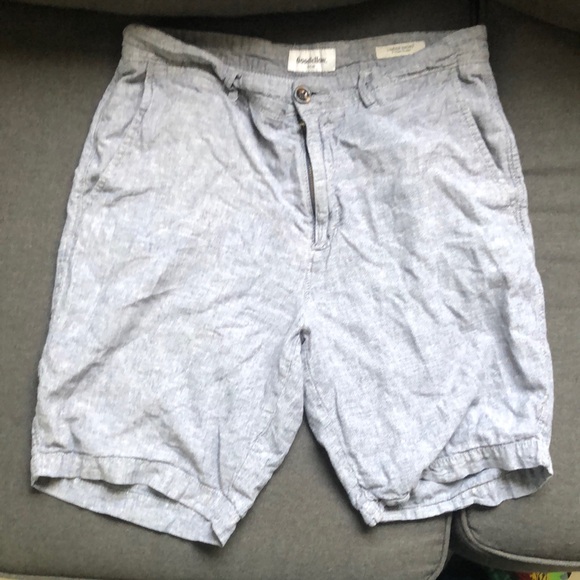 Goodfellow & Co Blue Gray Men’s Linen Shorts Size 30 9” Inseam - Picture 1 of 2